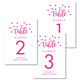Confetti Dots Table Number Cards Image 1 of 3
